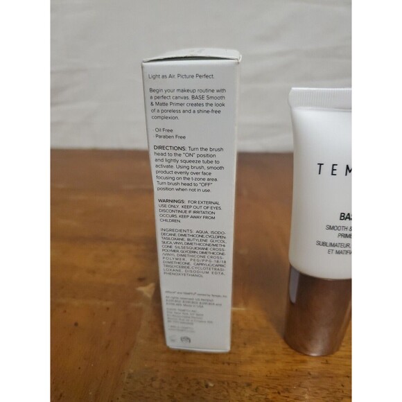 TEMPTU Base Smooth & Matte Primer Full Size 1 Oz 30mL NIB New - Picture 3 of 6